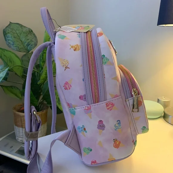 SOLD!! Pastel Pink/Lilac Pokémon Loungefly backpack - Picture 5 of 6